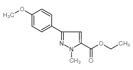 Ethyl 3-(4-methoxyphenyl)-1-methyl-1H-pyrazole-5-carboxylate - Chemical structure and product image