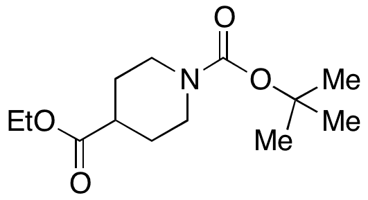 Ethyl N-Boc-piperidine-4-carboxylate - Chemical structure and product image