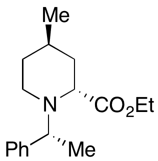 (2R,4R)-Ethyl 4-Methyl-1-((R)-1-phenylethyl)piperidine-2-carboxylate - Chemical structure and product image