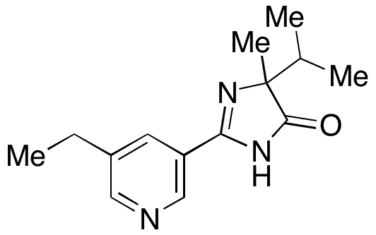 2-​(5-​Ethyl-​3-​pyridinyl)​-​3,​5-​dihydro-​5-​methyl-​5-​(1-​methylethyl)​-4H-​imidazol-​4-​one - Chemical structure and product image