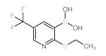 2-Ethylthio-5-trifluoromethylpyridine-3-boronic acid - Chemical structure and product image