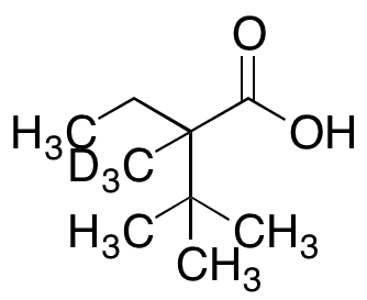 2-Ethyl-2,3,3-trimethylbutyric Acid-d3 - Chemical structure and product image