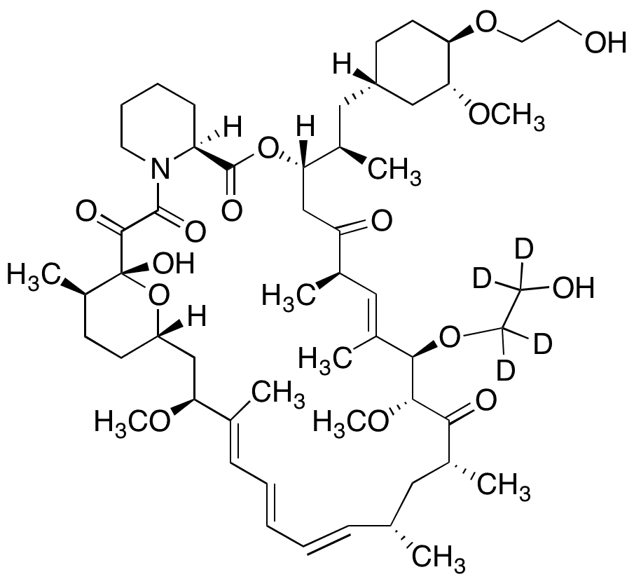 28-Ethylhydroxy Everolimus-d4 Impurity - Chemical structure and product image
