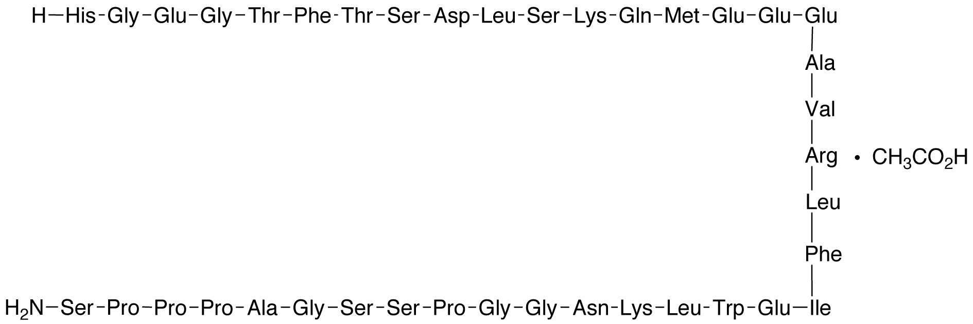 Exenatide Acetate - Chemical structure and product image