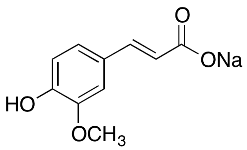 Ferulic Acid Sodium - Chemical structure and product image