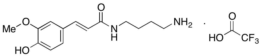 Feruloylputrescine Trifluoroacetic Acid Salt - Chemical structure and product image