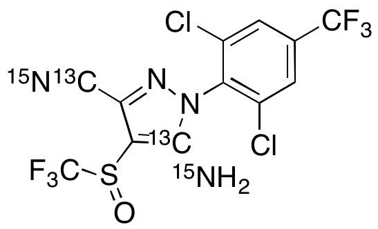 Fipronil- 13C2 15N2 - Chemical structure and product image