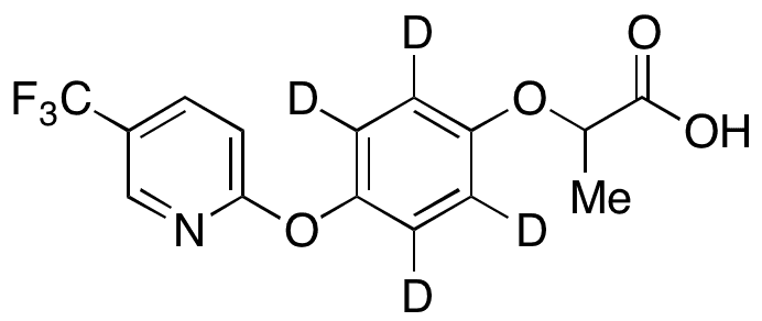 (±)-Fluazifop-d4 - Chemical structure and product image