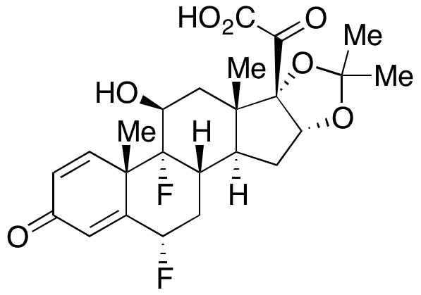 Fluocinolone Acetonide-21-carboxylic Acid - Chemical structure and product image