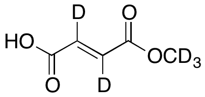 Fumaric Acid Monomethyl Ester-d5 - Chemical structure and product image