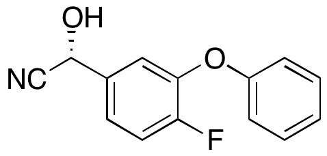 (R)-4-Fluoro-3-phenoxybenzaldehyde Cyanhydrine - Chemical structure and product image