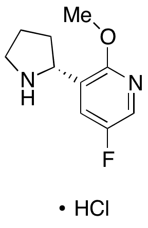 5-Fluoro-2-methoxy-3-(2R)-2-pyrrolidinyl-pyridine Dihydrochloride - Chemical structure and product image