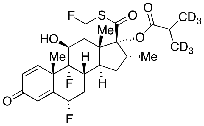 Fluticasone 21-Isobutyrate-d6 - Chemical structure and product image