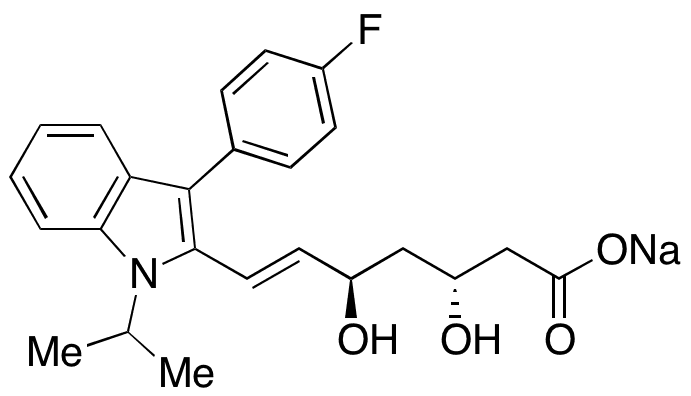 rel-(3R,5R)-Fluvastatin Sodium - Chemical structure and product image