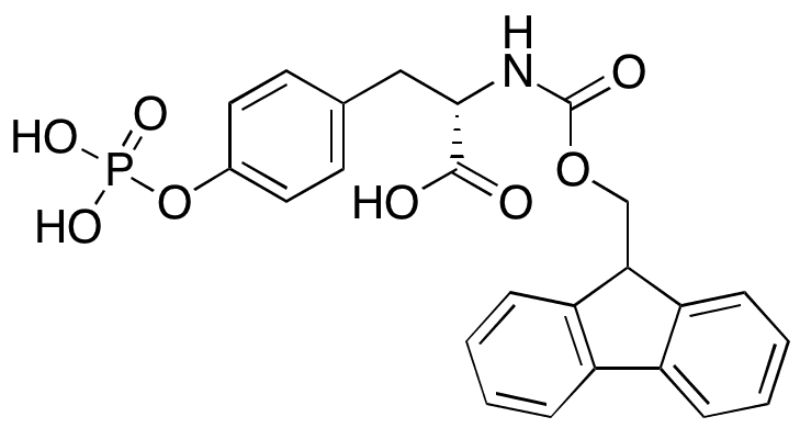 Fmoc-O-phospho-L-tyrosine - Chemical structure and product image