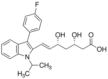 (3S,5R)-Fluvastatin Sodium Salt - Chemical structure and product image
