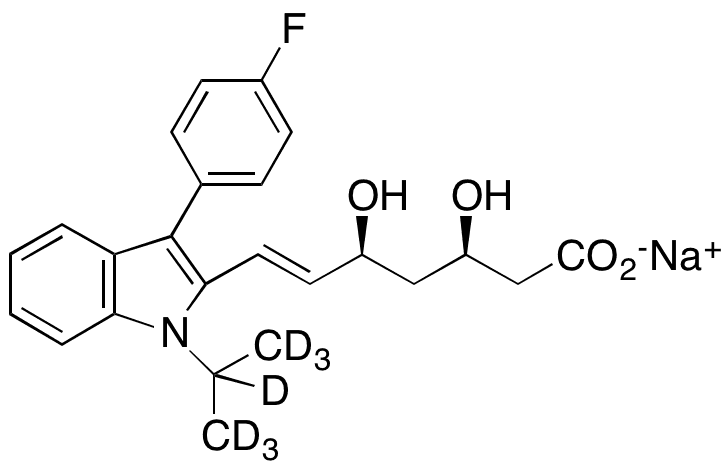 Fluvastatin-d7 Sodium Salt - Chemical structure and product image