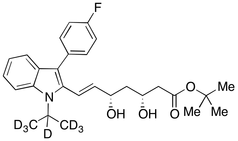 (3R,5S)-rel-Fluvastatin-d7 tert-Butyl Ester - Chemical structure and product image