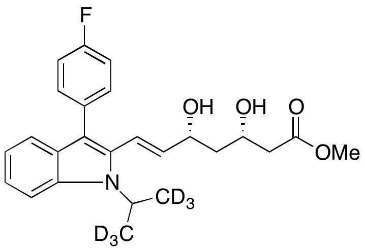 Fluvastatin-d6 Methyl Ester - Chemical structure and product image