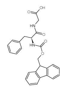 Fmoc-phenylalanyl-glycine - Chemical structure and product image