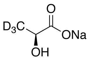 L-Lactic Acid-d3 Sodium Salt - Chemical structure and product image