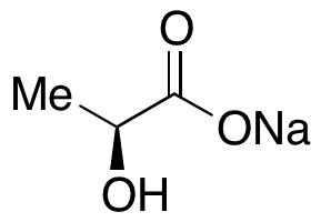 L-(+)-Lactic Acid Sodium Salt - Chemical structure and product image