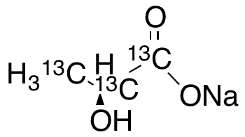 L-(+)-Lactic Acid-13C3 Sodium Salt - Chemical structure and product image