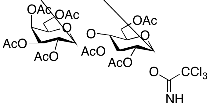 alpha-D-Lactopyranose Heptaacetate Trichloroacetimidate - Chemical structure and product image