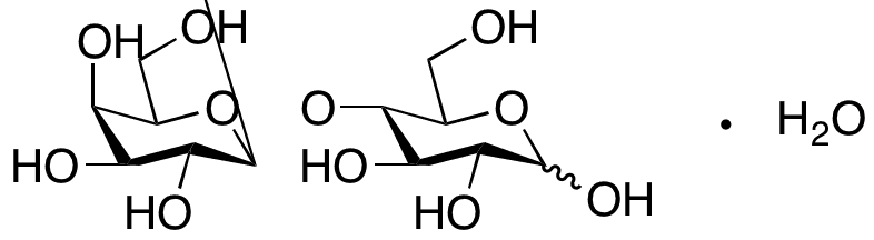D-Lactose Monohydrate - Chemical structure and product image