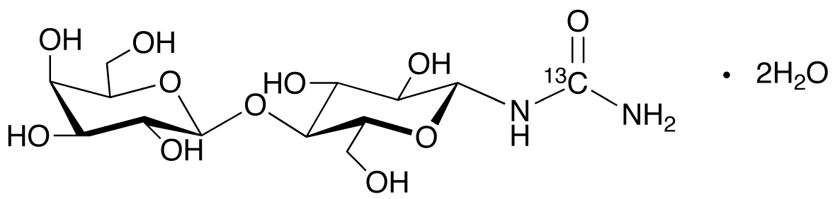 beta-Lactosyl Ureide Dihydrate-13C - Chemical structure and product image