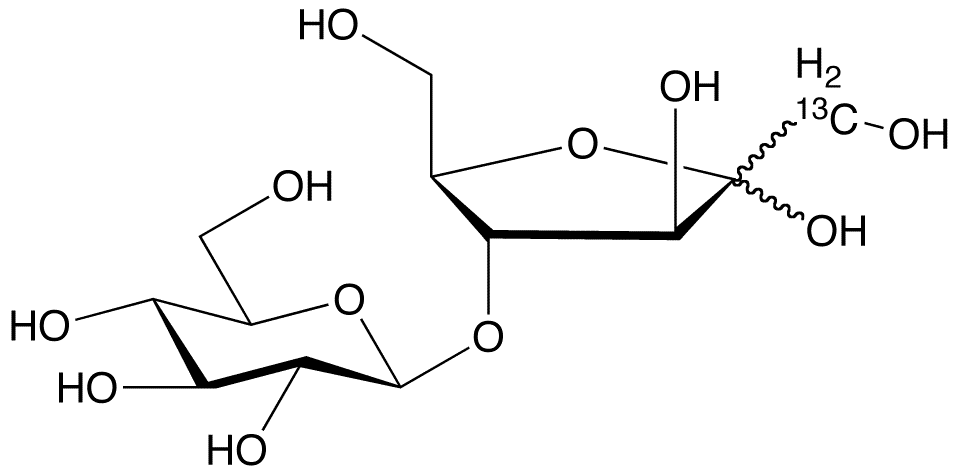 Lactulose-13C - Chemical structure and product image