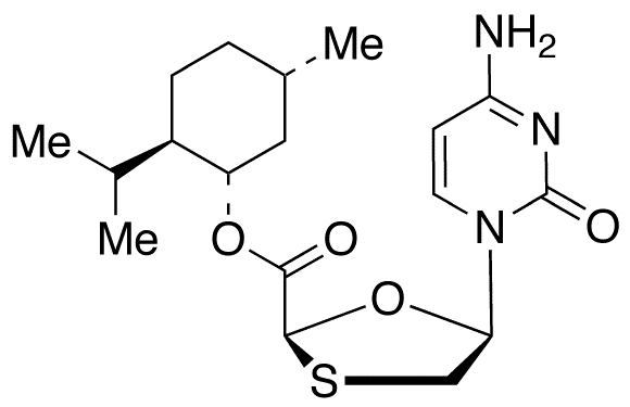 ent-Lamivudine Acid (1S,2R,5S)-5-Methyl-2-isopropylcyclohexyl Ester - Chemical structure and product image