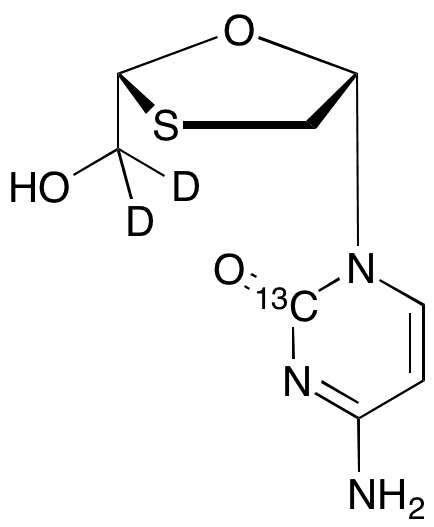 Lamivudine-13C1,d2 - Chemical structure and product image