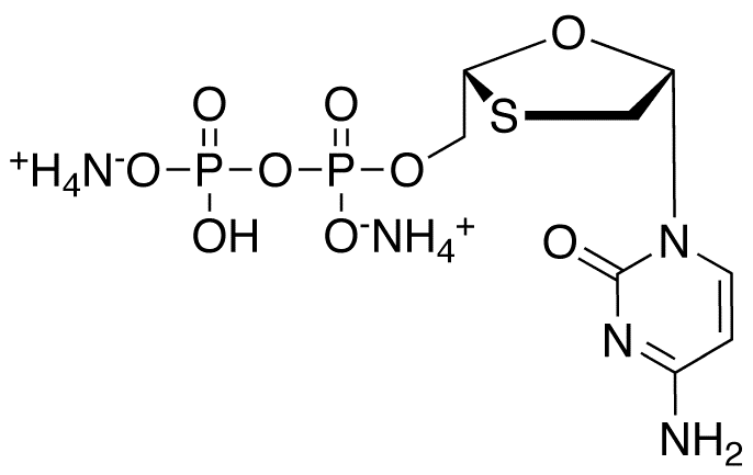 Lamivudine Diphosphate Ammonium Salt - Chemical structure and product image