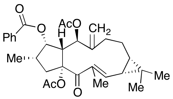 Lathyrol-3,15-diacetate-5-benzoate - Chemical structure and product image