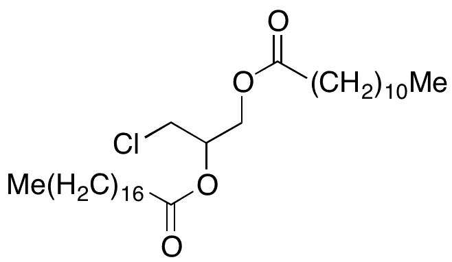 rac-1-Lauroyl-2-Stearoyl-3-chloropropanediol - Chemical structure and product image