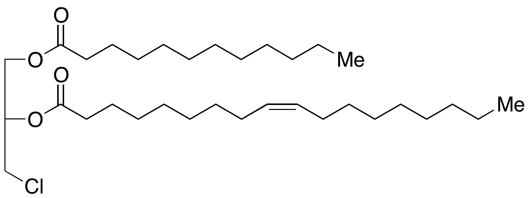 rac 1-Lauroyl-2-oleoyl-3-chloropropanediol - Chemical structure and product image