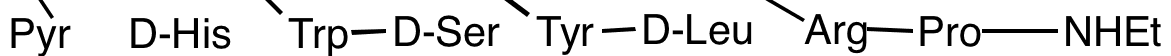 Leuprolide Acetate EP Impurity F - Chemical structure and product image