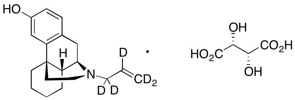 Levallorphan-D5 Tartrate Salt - Chemical structure and product image