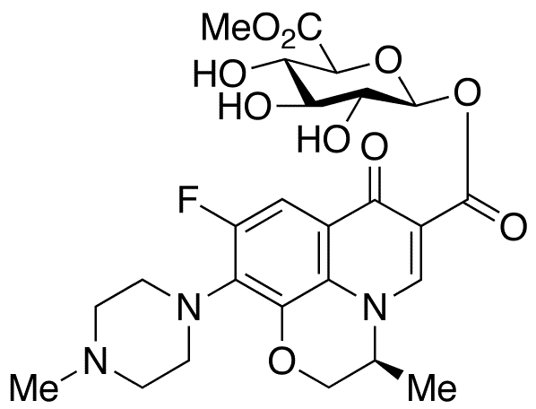 Levofloxacin Acyl-beta-D-glucuronide Methyl Ester - Chemical structure and product image
