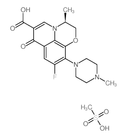 Levofloxacin mesylate - Chemical structure and product image