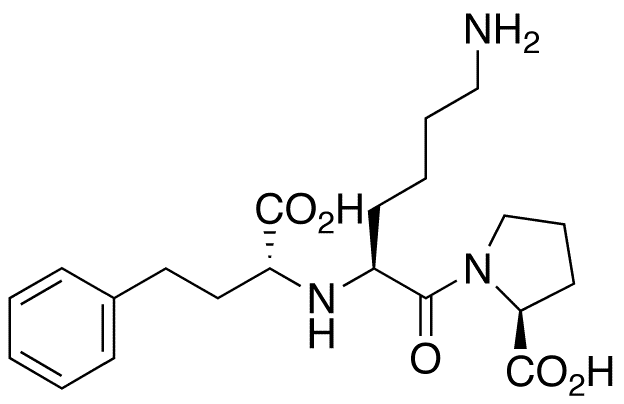 (R)-Lisinopril Sodium Salt - Chemical structure and product image