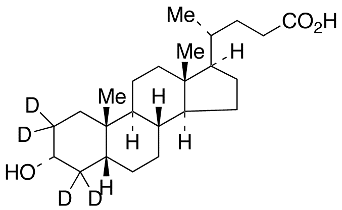 Lithocholic Acid-d4 - Chemical structure and product image