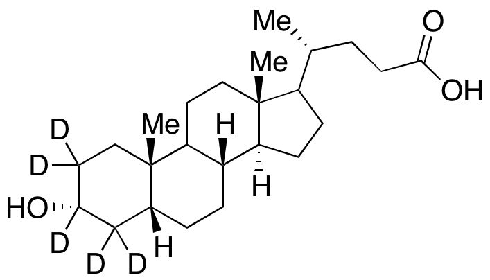 Lithocholic Acid-d5 (Major) - Chemical structure and product image