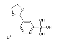 Lithium (4-(1,3-dioxolan-2-yl)pyridin-2-yl)trihydroxyborate - Chemical structure and product image