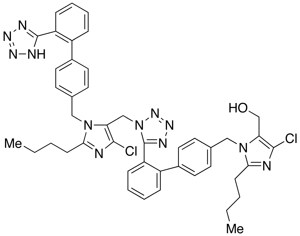 N1-Losartanyl-losartan (Losartan Impurity) - Chemical structure and product image