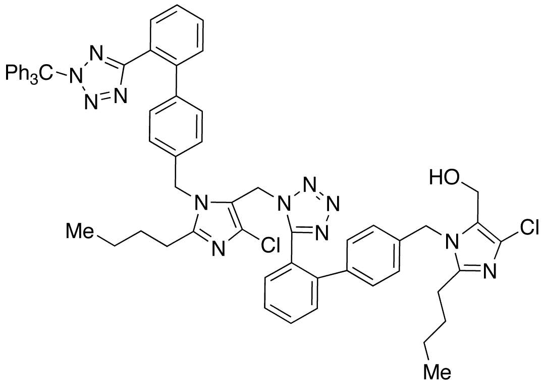 Losartanyl-losartan Trityl (Losartan Impurity)(N1, N2 mixture) - Chemical structure and product image