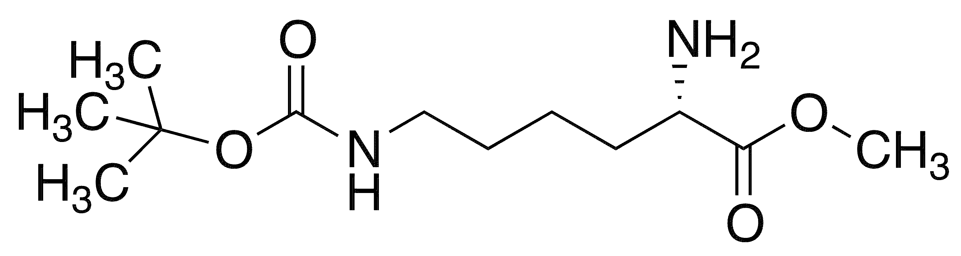 H-Lys(Boc)OMe - Chemical structure and product image