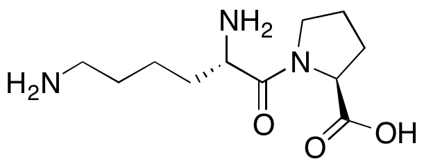 L-Lysyl-L-proline Dihydrochloride (up to 10% diketopiperazine) - Chemical structure and product image