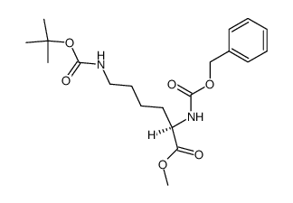 Z-D-Lys(boc)-ome - Chemical structure and product image